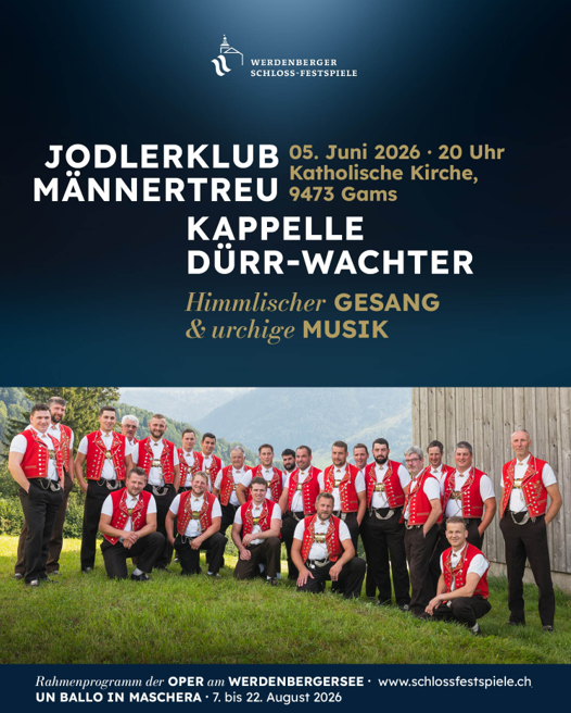 Rahmenprogramm der oper am werdenbergersee mit jodlerclub männertreu
